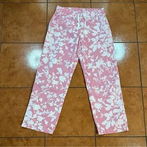 GAP BODY Pink Floral Pants